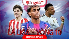 Lịch thi đấu vòng 10 La Liga 2026/27 trực tiếp ở đâu, kênh nào?